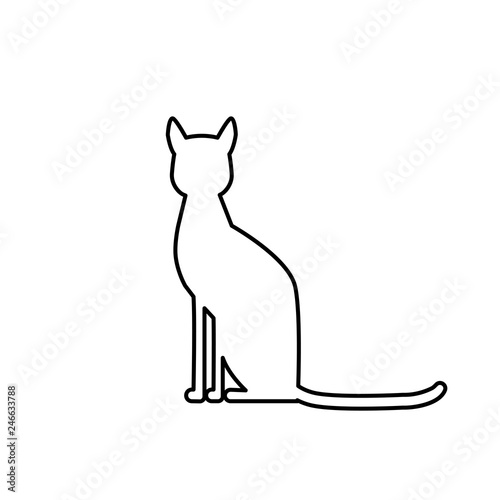Cat icon. Vector illustration