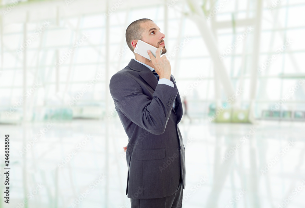 on the phone on the phone