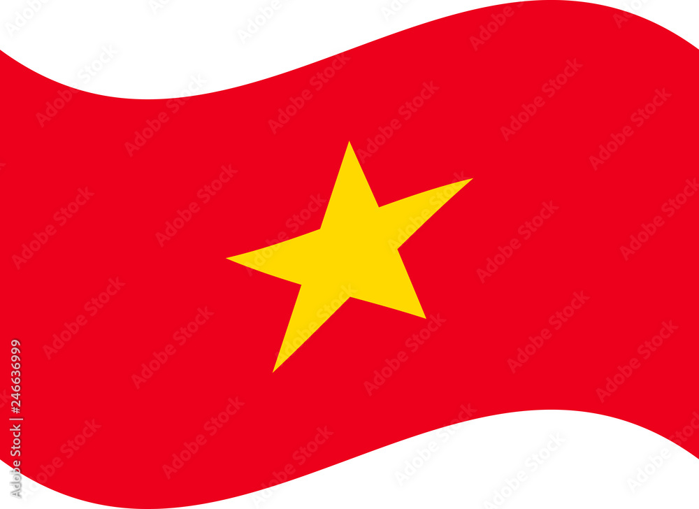 Simple flag of Vietnam, Vietnamese Flag. Correct size, proportion, colors Simple flag of Vietnam, Vietnamese Flag. Correct size, proportion, colors