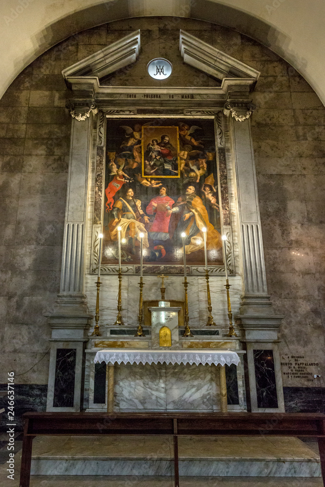 Dettagli Interno Chiesa San Giuseppe Abate - Sassari - Sardegna