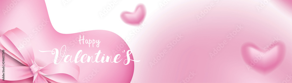 Valentine 3D pink Romantic Hearts shape flying and Floating tied by silk ribbon on pink background. symbols of love for Happy Women's, Mother's, Valentine's Day, birthday greeting card design Valentine 3D pink Romantic Hearts shape flying and Floating tied by silk ribbon on pink background. symbols of love for Happy Women's, Mother's, Valentine's Day, birthday greeting card design