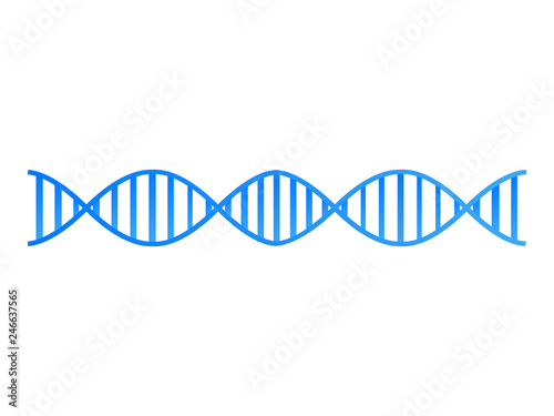 Great design of the DNA structure on a white background