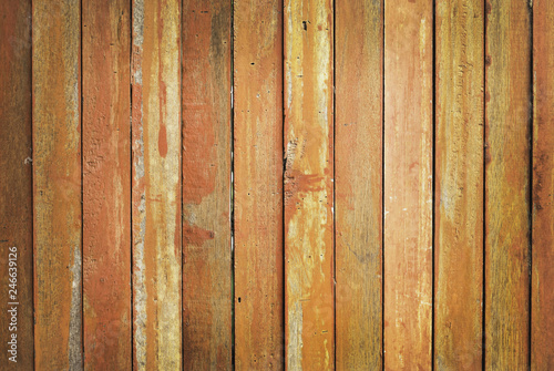 Vintage wooden planks wall background, texture of bark wood with old natural pattern for design art work.