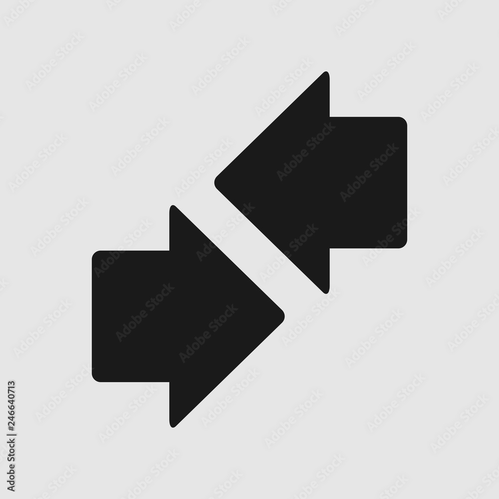 Arrow icon vector. Arrow symbol. navigation icon vector Arrow icon vector. Arrow symbol. navigation icon vector