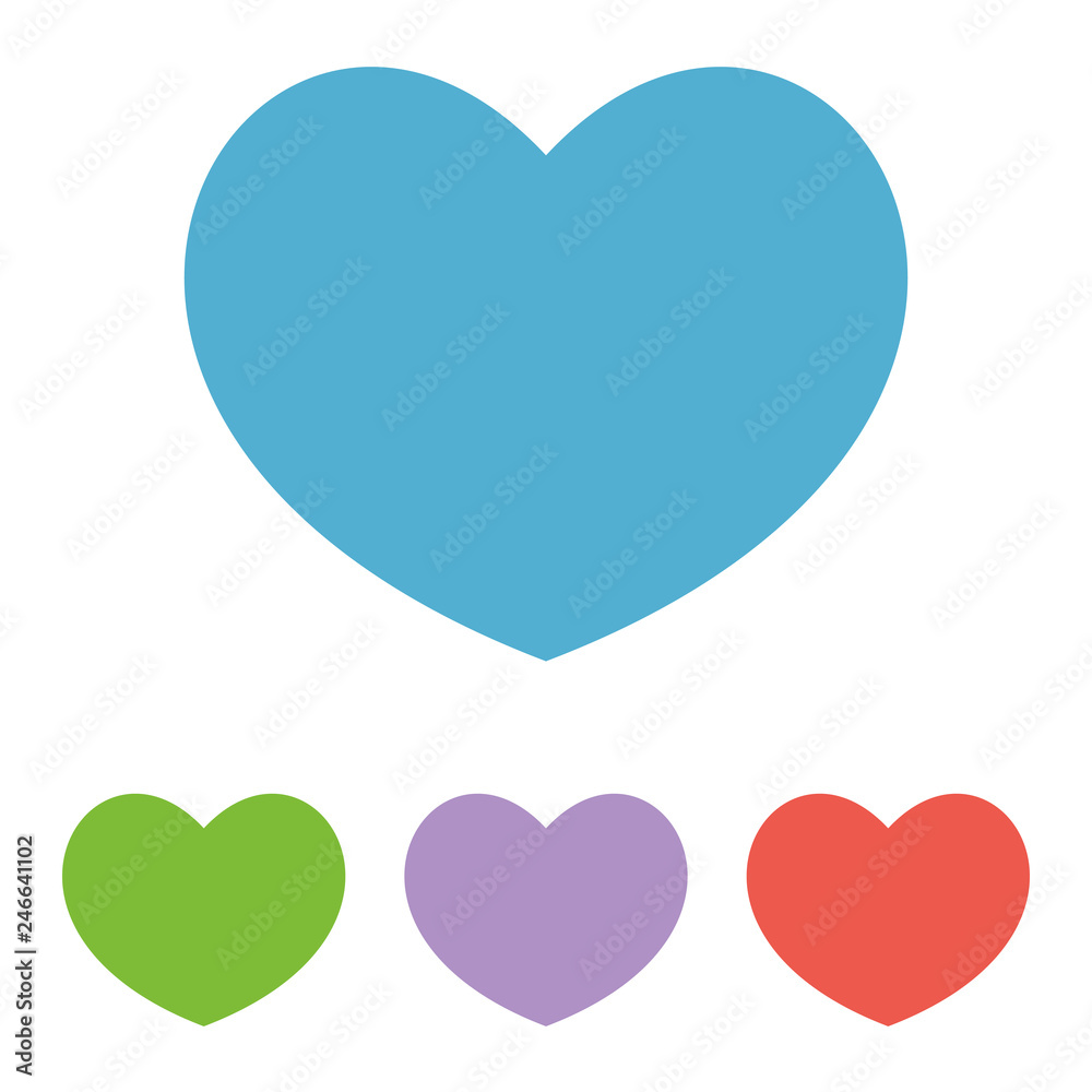 Heart icon. Red heart vector icon. Like icon vector. Instagram like notification