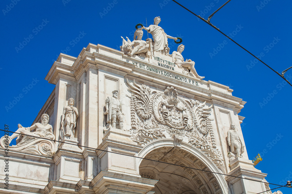 Naklejka premium Triumphal Arch of Lisbon