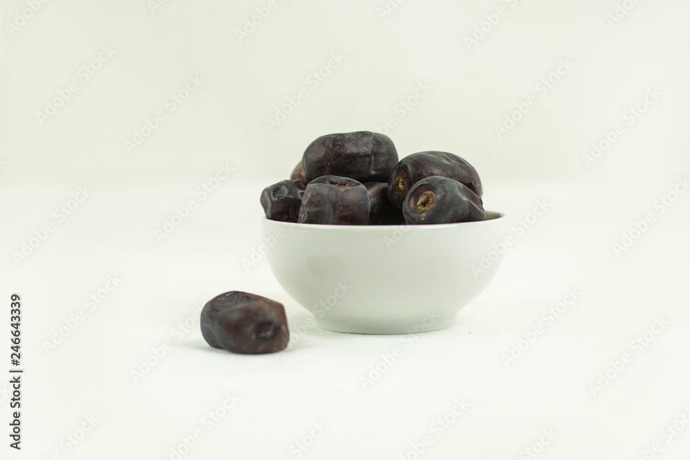 dates in a plate dates in a plate