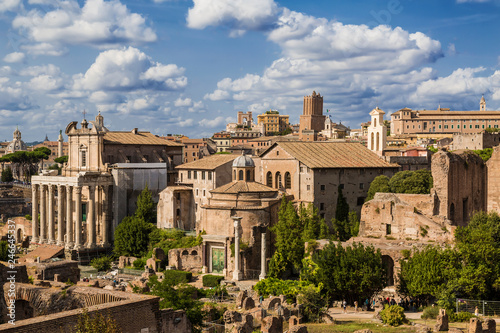 View of the Roman Forum. Rome, Italy
