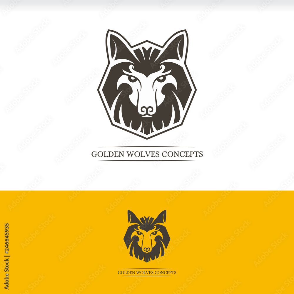 Wolf Head logo Wolf Head logo