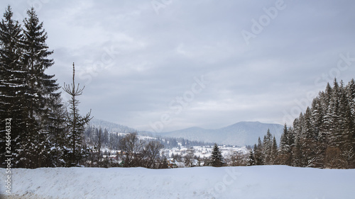 Winter landscape in the Yaremche © Mykhailo