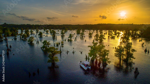 Fototapeta Naklejka Na Ścianę i Meble -  Aerial of Dead Lakes Florida