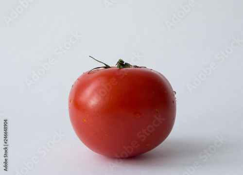 Whole red tomato
