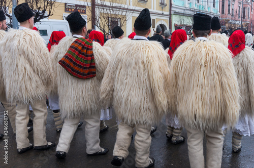 Sighetu Marmatiei, Romania - December 27, 2016. Winter Customs and Traditions Marmatia Festival. A 40 year old festival celebrating winter traditions in Maramures. photo