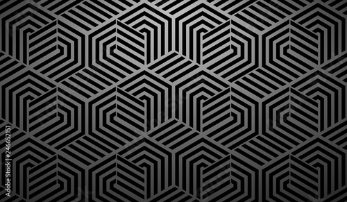 Abstract geometric pattern with stripes, lines. Seamless vector background. Black ornament. Simple lattice graphic design