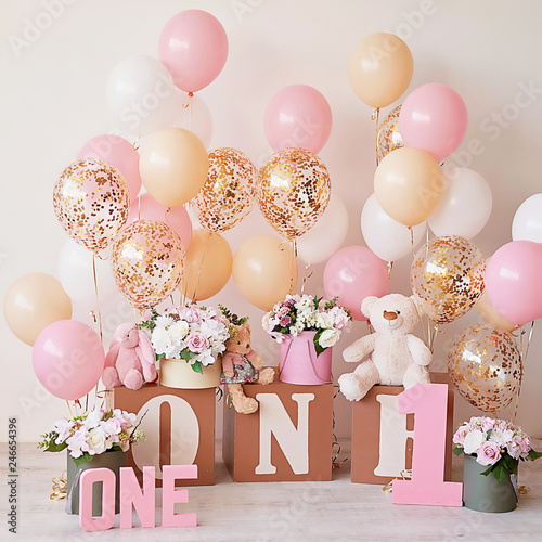 Birthday 1 year Cake Smash Decor photo