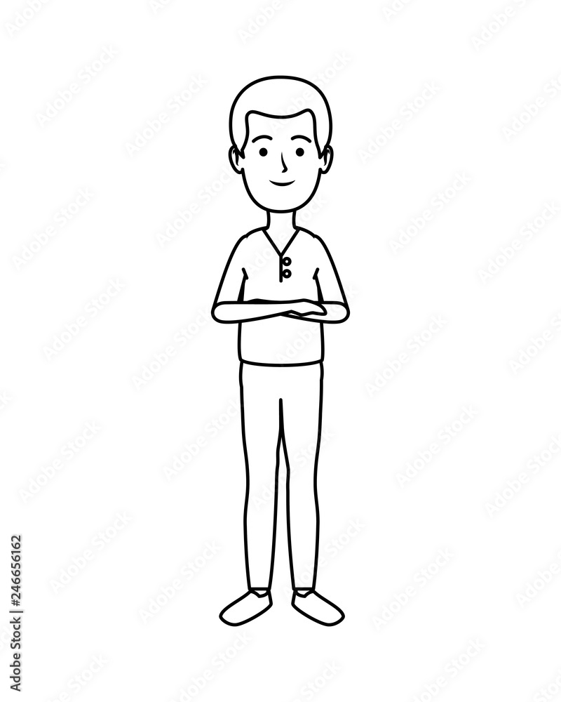 young man avatar character young man avatar character