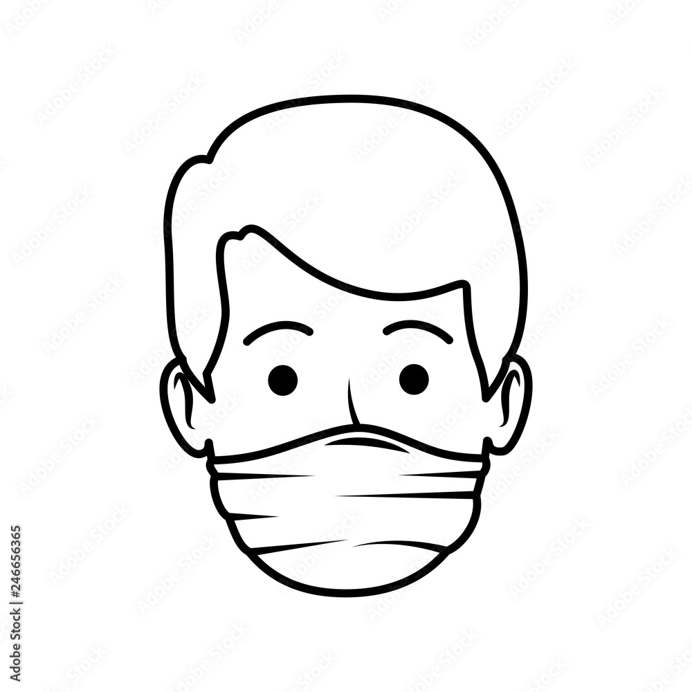 young dentist mouth cover avatar character young dentist mouth cover avatar character