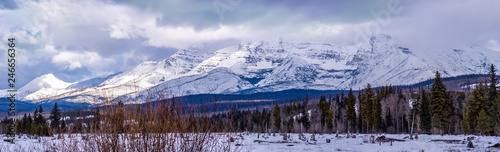 Panoramic Image from Polebridge, MT of Glacier National Park