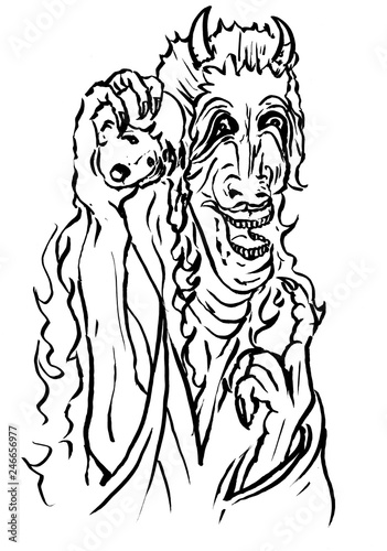 笑般若 Stock イラスト Adobe Stock