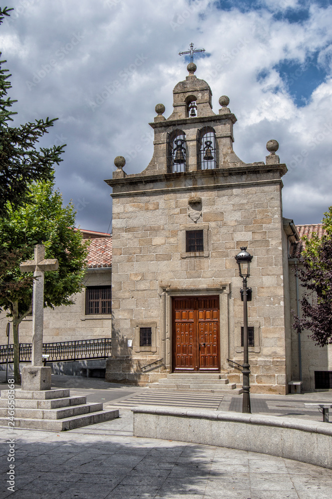 Ermita del Santo Cristo de Gracia en las Navas del Marques, provincia de Avila, Castilla y Leon. España.
