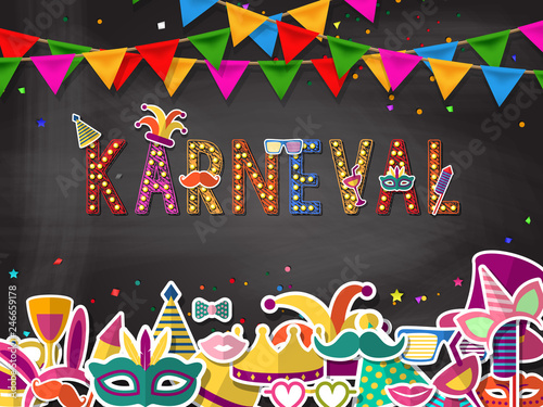 Karneval - Faschingshintergrund