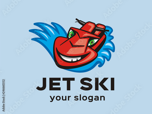 A fun jet ski for your business. Vector format, available for editing.