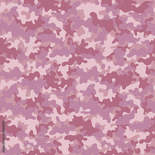 Pastel Camouflage Seamless Pattern - Pastel red camouflage repeating pattern design