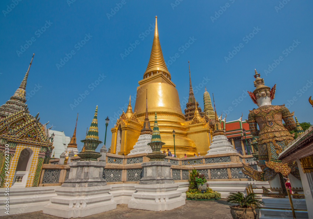 Bangkok, Thailand - the Grand Palace is a complex of buildings at the heart of Bangkok, composed by dozens of temples and buildings
