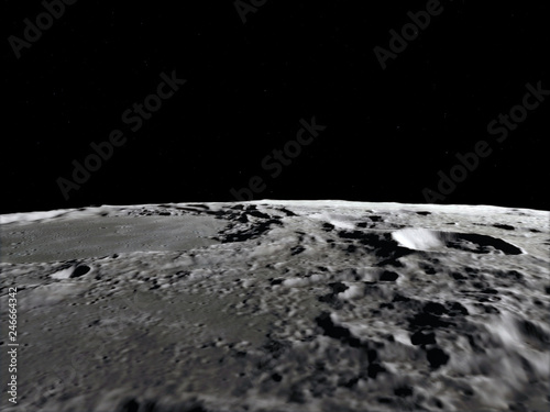 Moon in outer space, surface. High quality, resolution, 4k. This image elements furnished by nasa