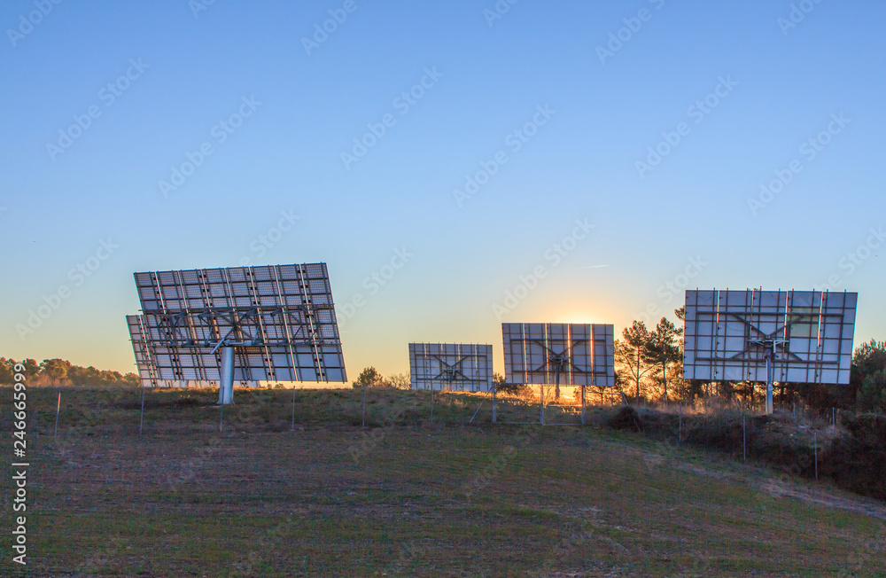 Solar panels wait for light to transform it into electricity Solar panels wait for light to transform it into electricity