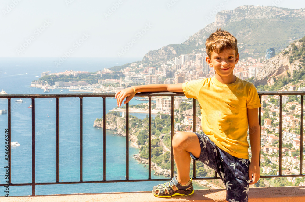 Young boy in French Riviera