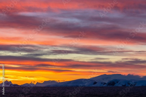 Sunset over Antarctica Drake Passage