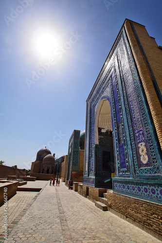 antike Nekropole von Samarkand - Usbekistan - in der Mittagshitze