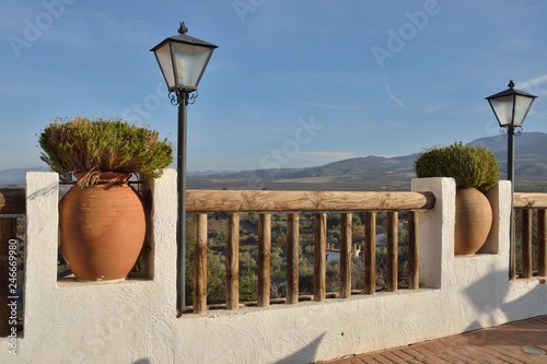 Balcony with views to the countryside