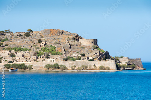 Crete. The Bay near the island of Spinalonga