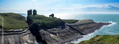 lick castle in county kerry panorama