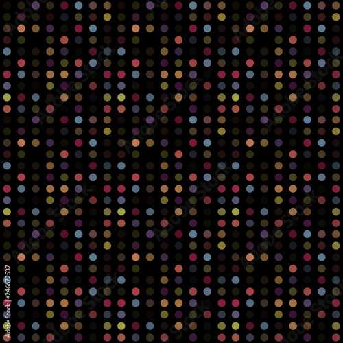 Seamless abstract pattern background with a variety of colored circles.