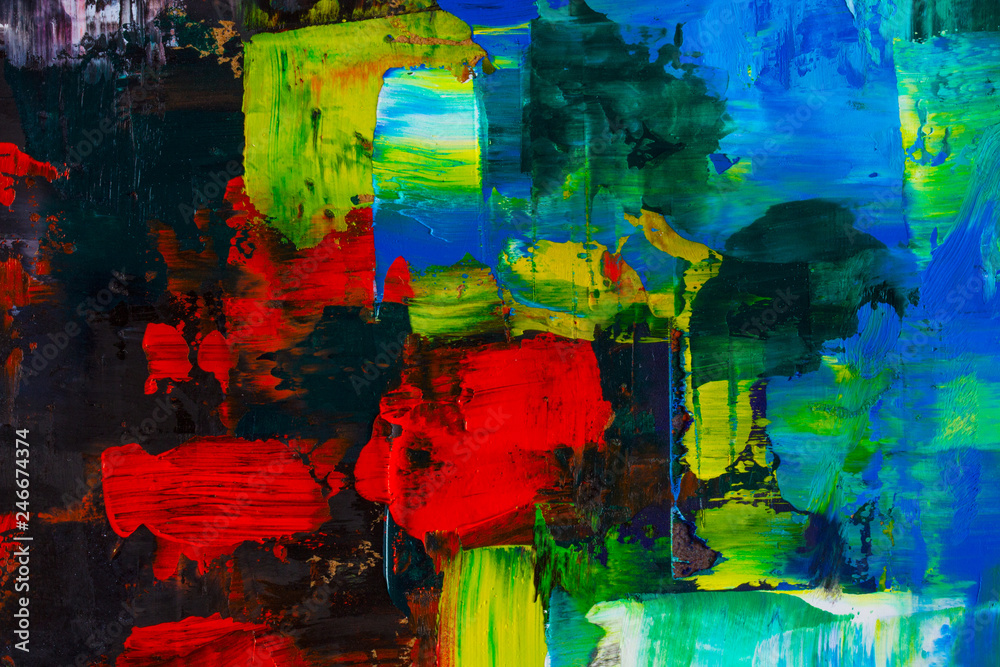 Fototapeta premium abstraction art oil paints canvas painting grunge color background
