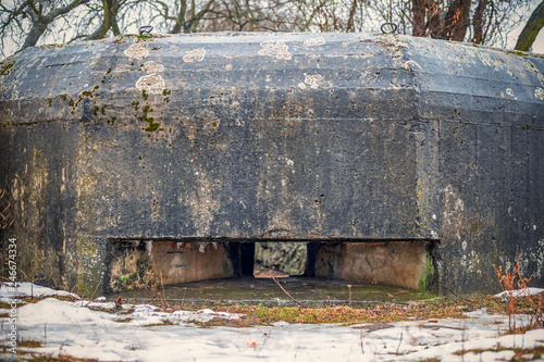 fire point of the old concrete shelter during the Second World War. second front photo