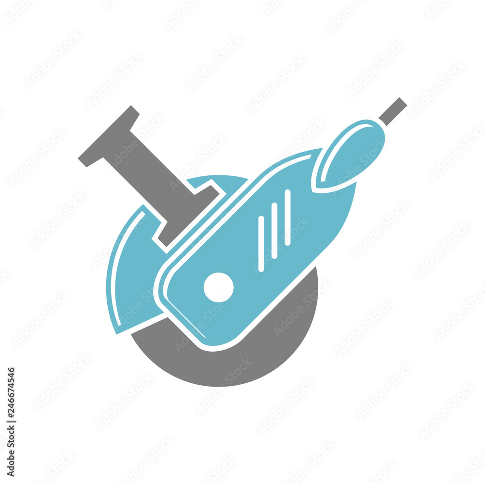 Tool angle grinder icon on white background for graphic and web design, Modern simple vector sign. Internet concept. Trendy symbol for website design web button or mobile app Tool angle grinder icon on white background for graphic and web design, Modern simple vector sign. Internet concept. Trendy symbol for website design web button or mobile app