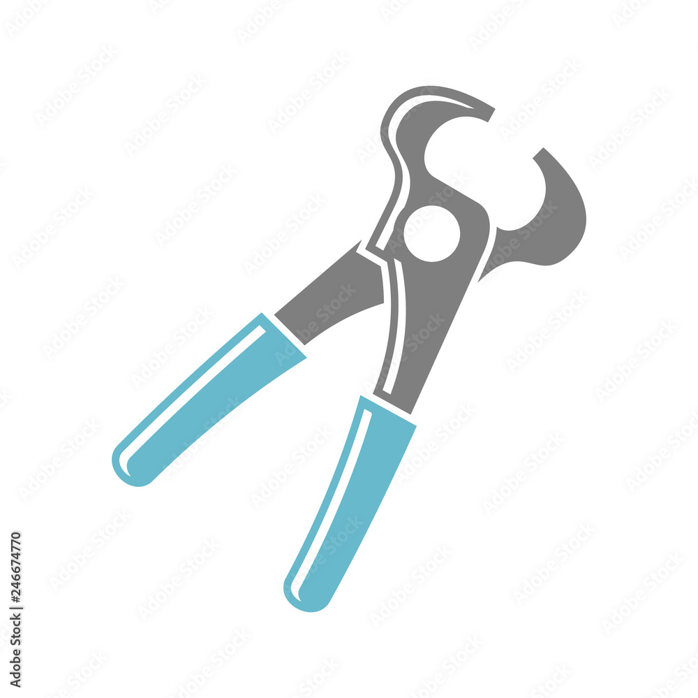 Tool pliers icon on white background for graphic and web design, Modern simple vector sign. Internet concept. Trendy symbol for website design web button or mobile app Tool pliers icon on white background for graphic and web design, Modern simple vector sign. Internet concept. Trendy symbol for website design web button or mobile app