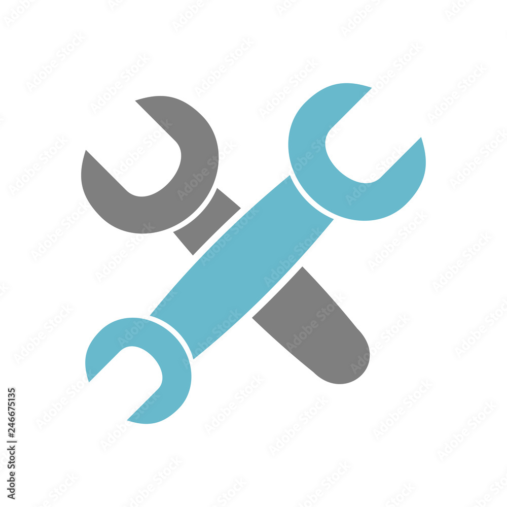 Tool wrench icon on white background for graphic and web design, Modern simple vector sign. Internet concept. Trendy symbol for website design web button or mobile app Tool wrench icon on white background for graphic and web design, Modern simple vector sign. Internet concept. Trendy symbol for website design web button or mobile app