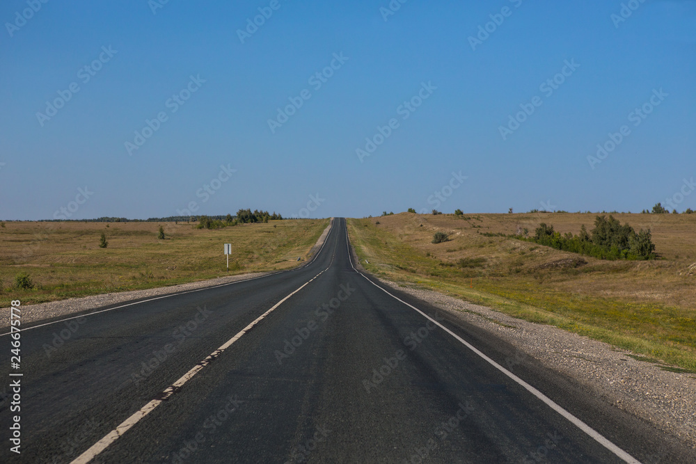 road sent to distance to horizon