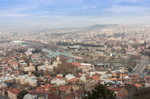 Panoramic view of the city Tbilisi. Georgia photo
