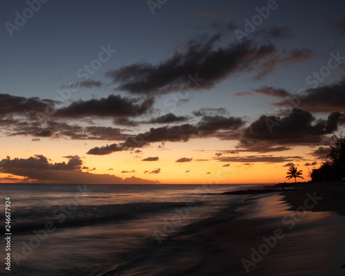 Sunset over Accra Beach 