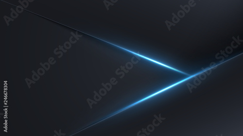dark simple carbon triangle layers with blue shine