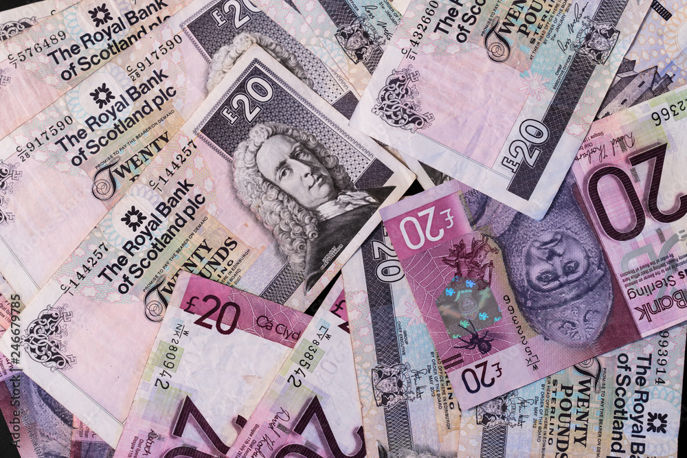 Obraz premium money pouds libra esterlina 