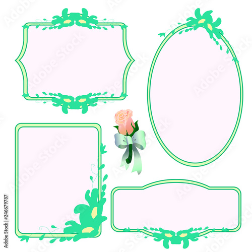 Set of decorative frames