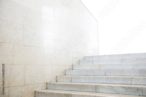 Marble staircase with stairs