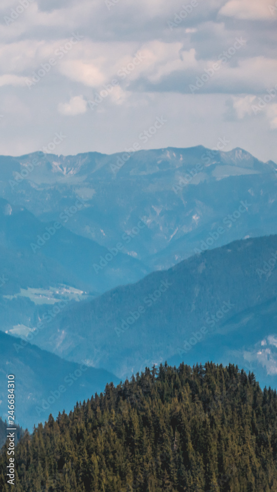 Smartphone HD wallpaper of beautiful alpine view at Fuegen - Tyrol - Austria